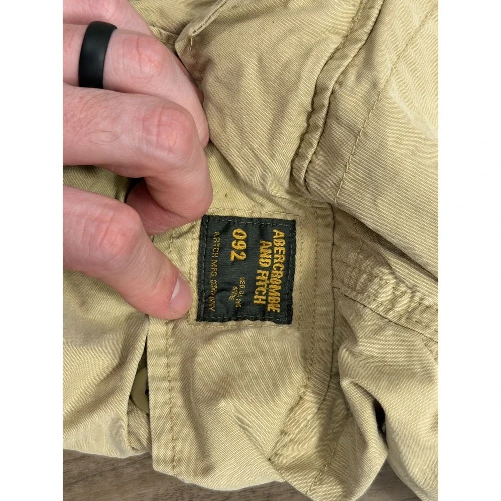 Vintage Abercrombie Fitch Cargo Shorts Mens 34 Fatigue Skate Y2K Distressed